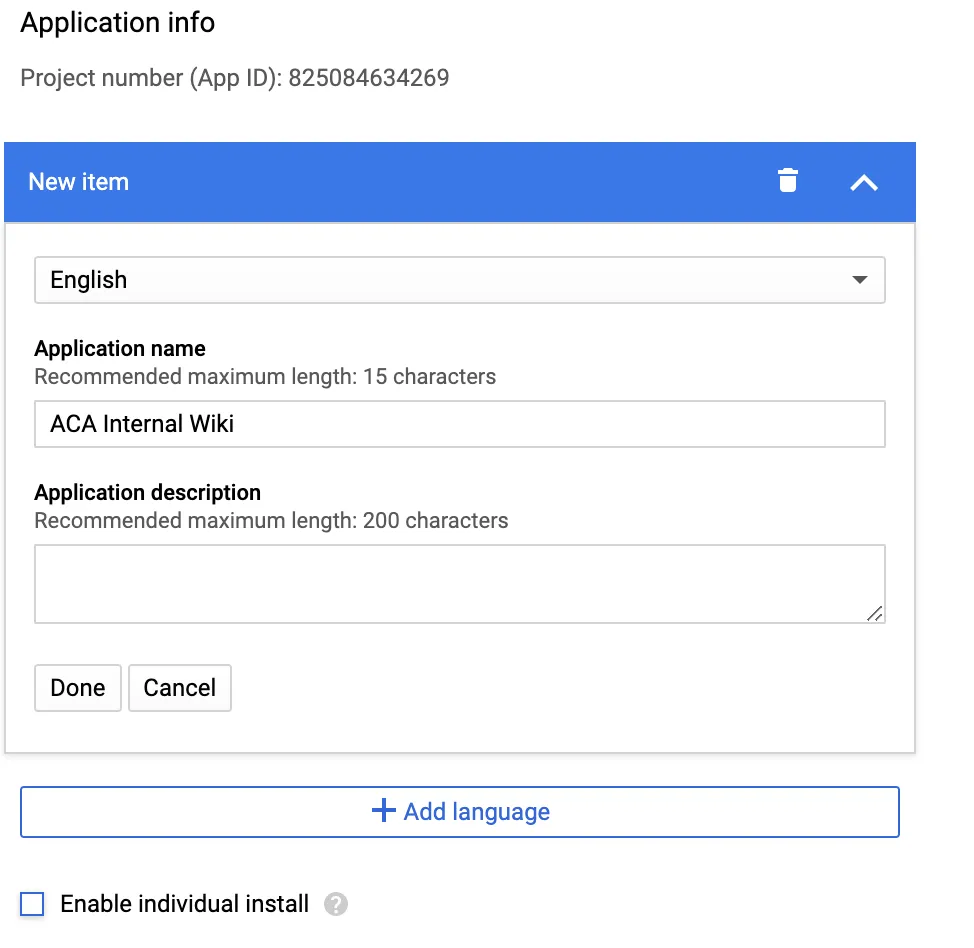 Google G Suite App